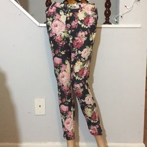 Floral jeans